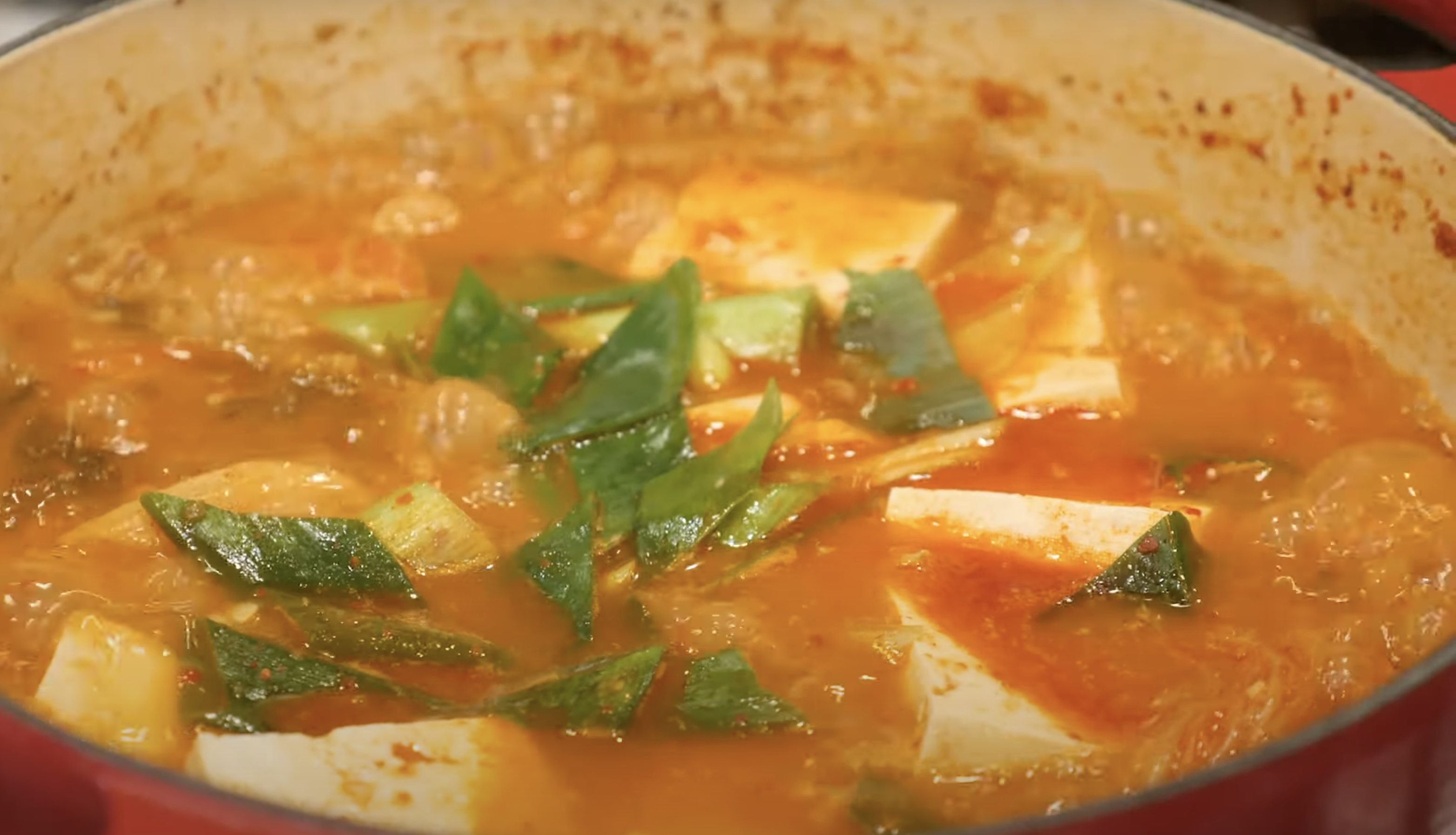 Pot with all ingredients